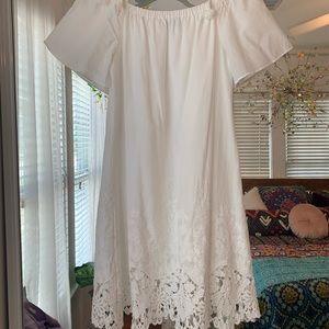 White Lacey Madewell Dress